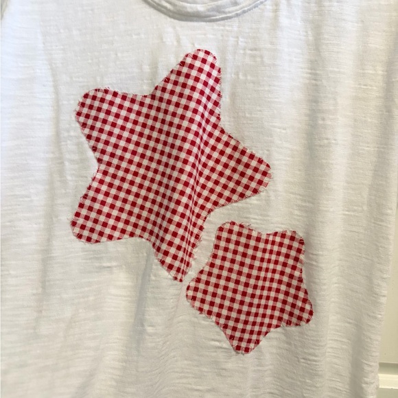 handmade gingham patchwork tee - Picture 2 of 5